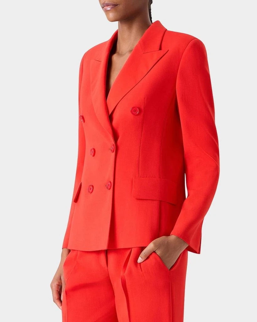 Akris Azalea Wool Double-Breasted Blazer 5