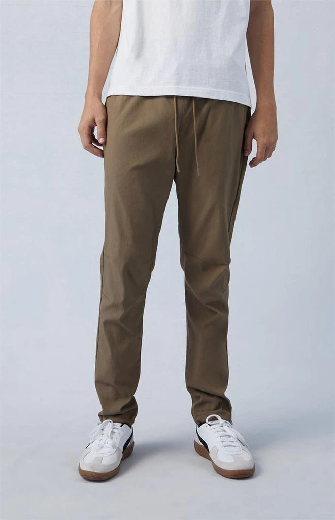 PacSun Stretch Performance Brown Slim Trousers 2