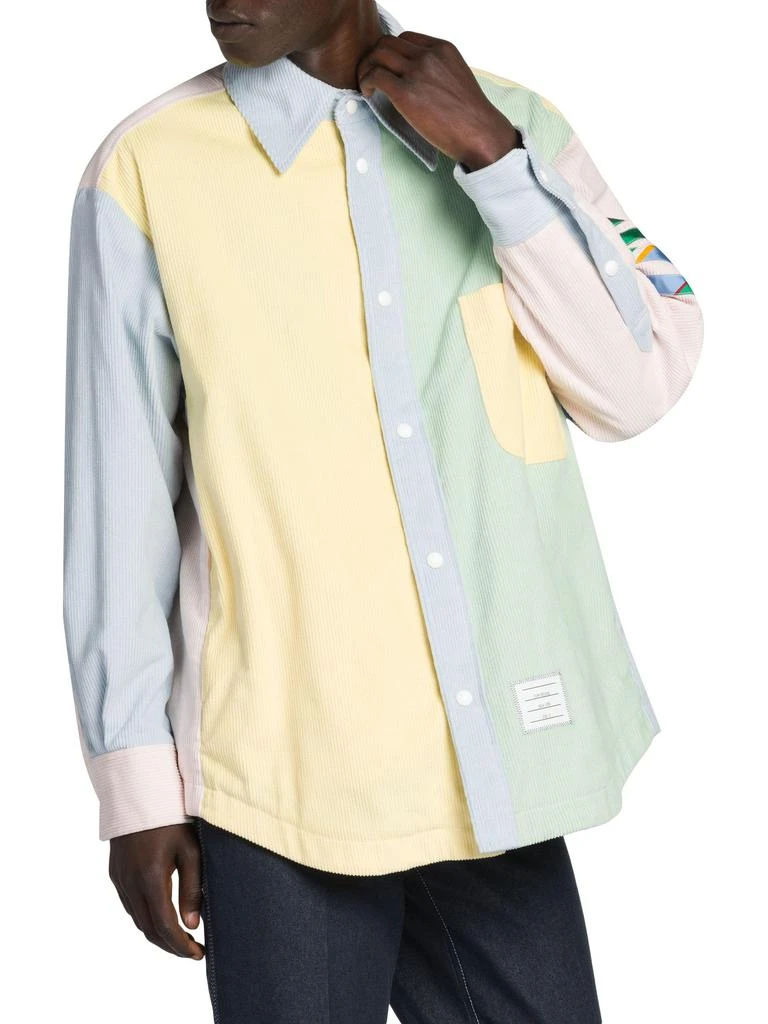 Thom Browne Collared Corduroy Shirt Jacket 3
