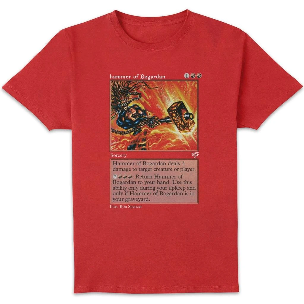 Magic:The Gathering Magic: The Gathering Hammer Of Bogardan Unisex T-Shirt - Red 1