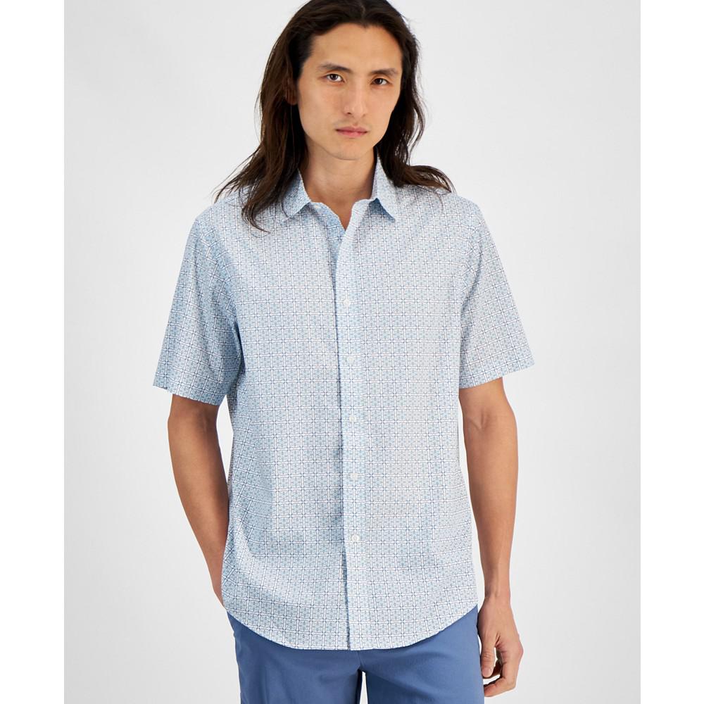 Club Room Men's Mar Foulard Refined Woven Shirt, Created for Macy's