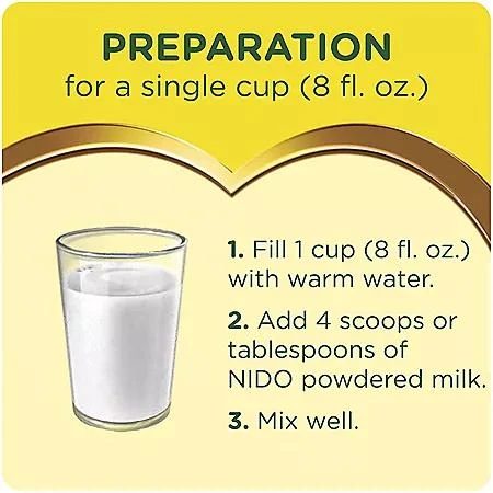 Nestle Nestle NIDO Fortificada Dry Whole Milk Powder, 4.85 lb. 4