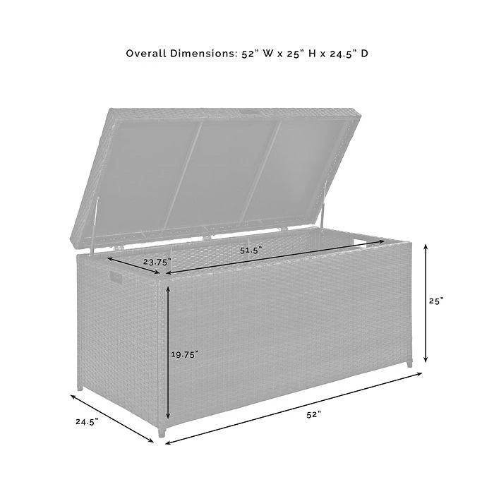 Sparrow & Wren Sparrow & Wren Avalon Outdoor Wicker Storage Bin 7