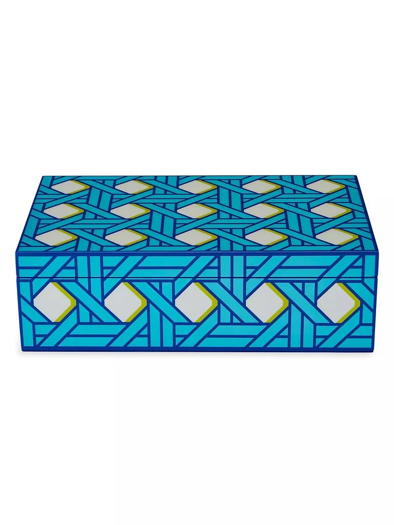 Jonathan Adler Basketweave Lacquer Box 3