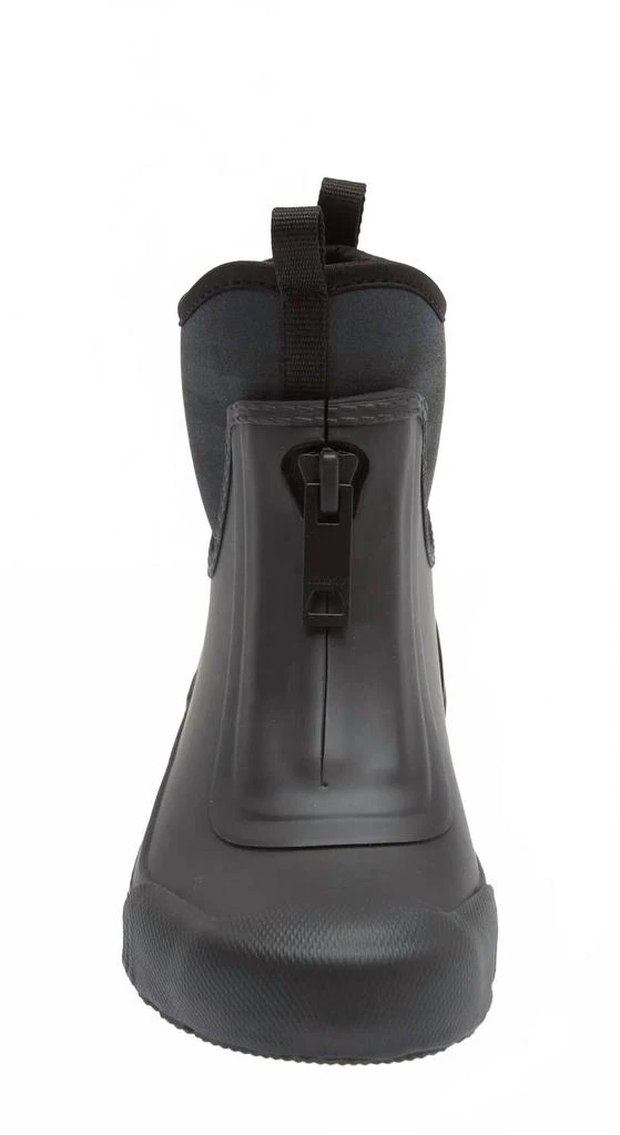 Burberry Women's Flinton Check Rain Booties In Black/charcoal 4