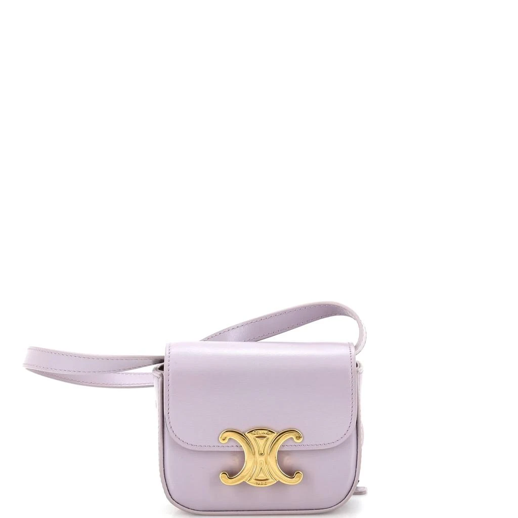 Celine Triomphe Shoulder Bag Smooth Calfskin Mini 1