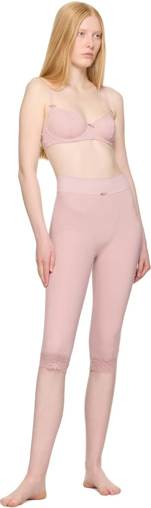 SKIMS Pink Vintage Shapewear Capri Leggings 4
