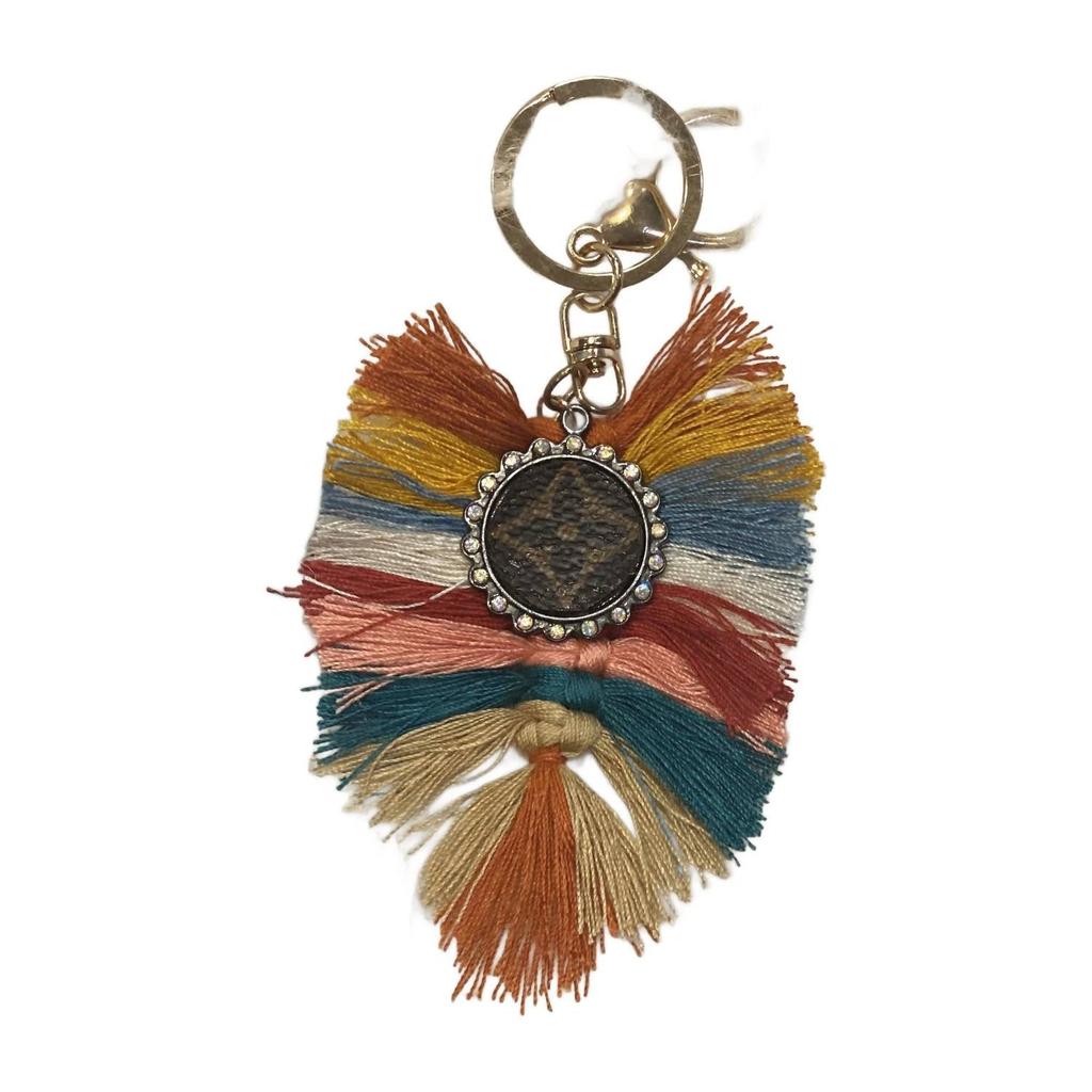 Zippity Do Dah Boho With Lv Charm Keychain In Multi-Colored