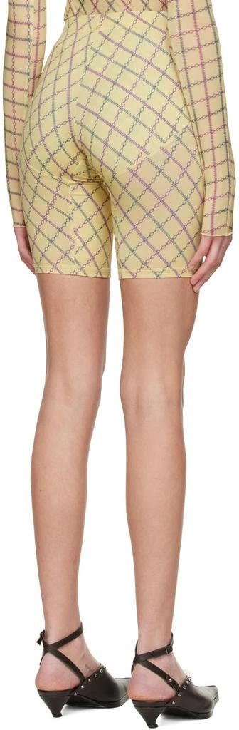KNWLS Yellow Polyester Shorts 3