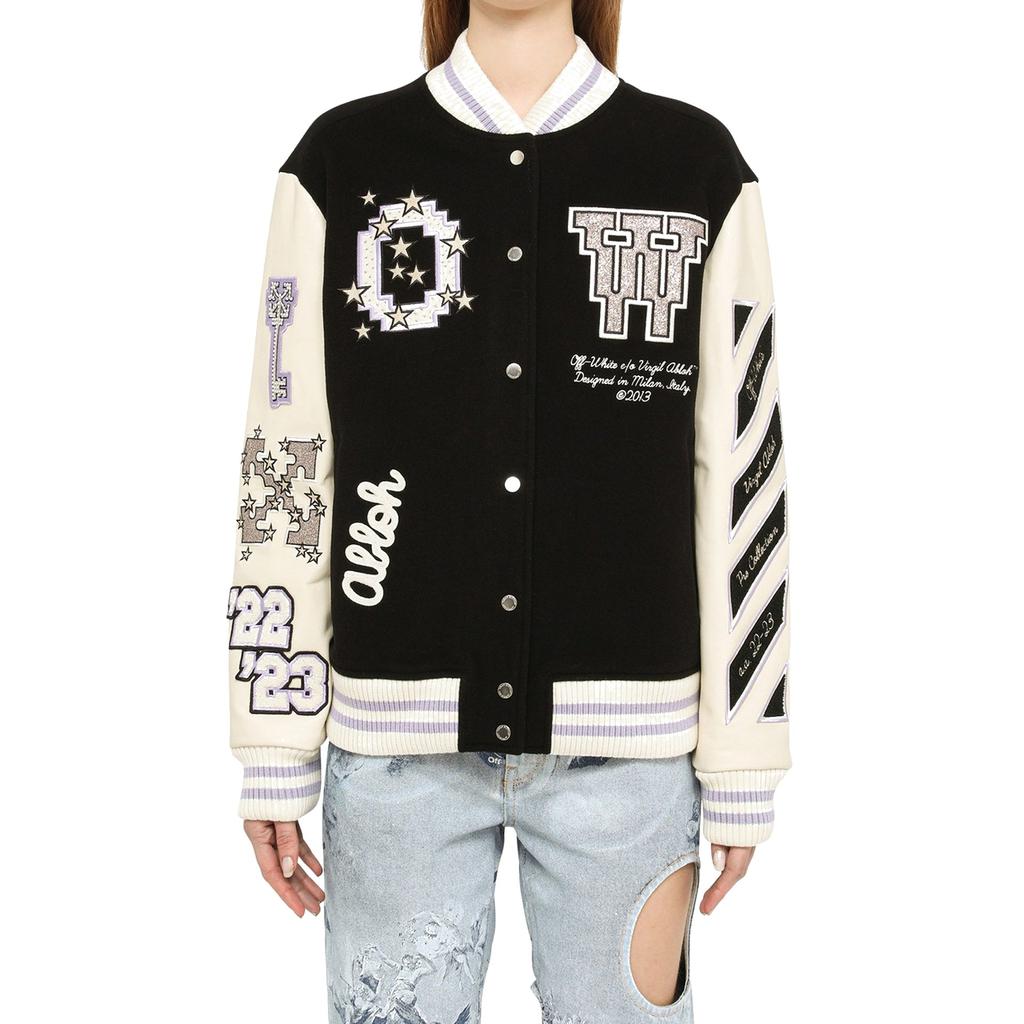 Off-White OFF-WHITE Wool Bomber Jacket