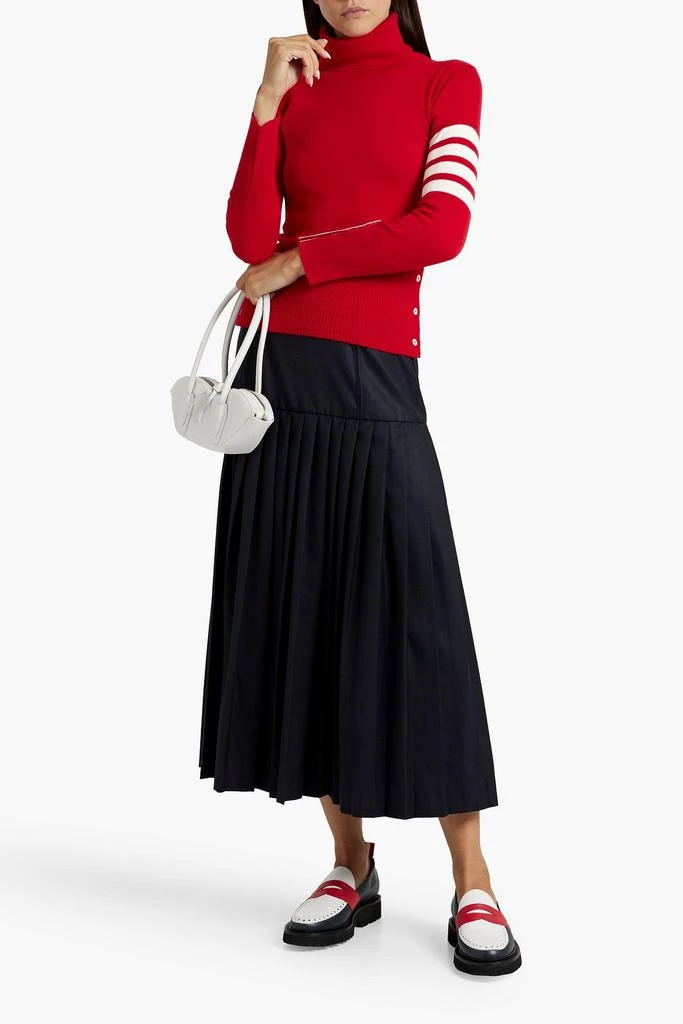 Thom Browne Striped cashmere turtleneck sweater 2