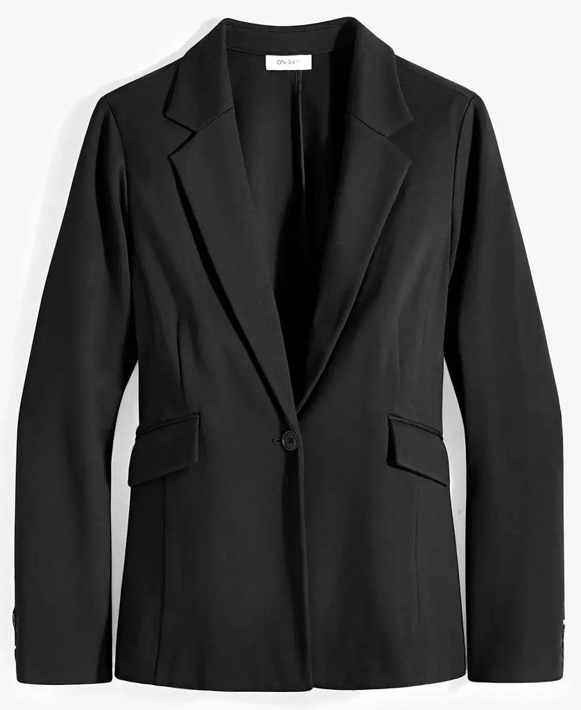 On 34th Women's Solid Longline Blazer, Created for Macy's 5