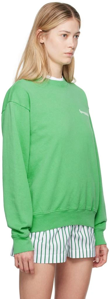 Sporty & Rich Green 'Health & Wellness' Sweatshirt 2
