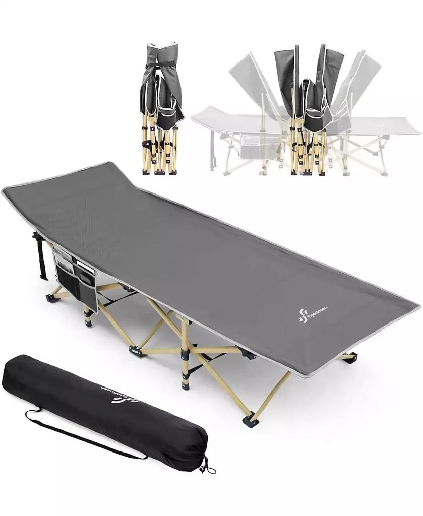 Sportneer Camping Cot: 1200D Double Layer Oxford Foldable Camping Cots for Adults