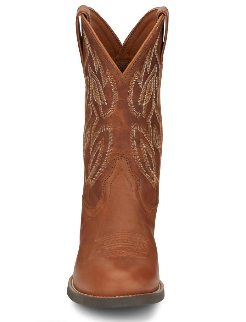 Justin Men's Rendon Brown Western Boots - Ee Width In Cognac 4