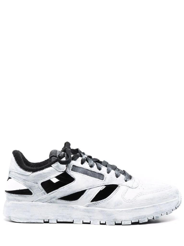 NA White Tabi cut-out Sneakers