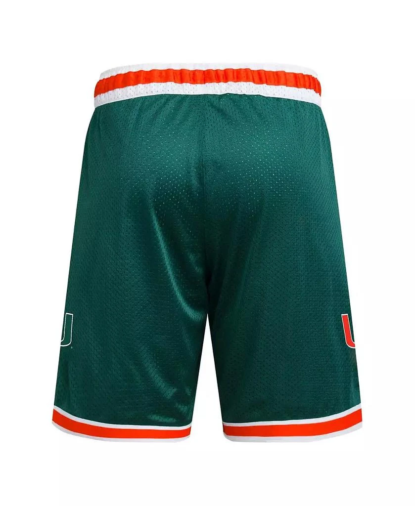 Adidas Men's Green Miami Hurricanes Swingman Replica Basketball Shorts 2