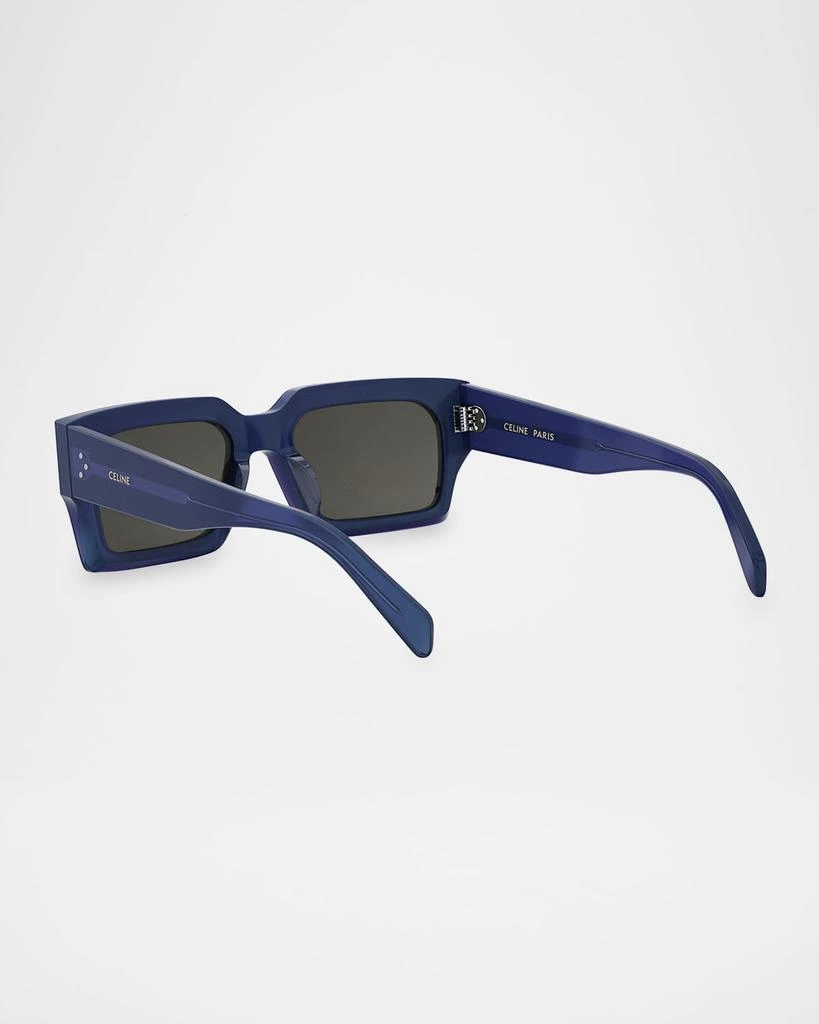 Celine Men's 3-Dot Acetate Rectangle Sunglasses 2