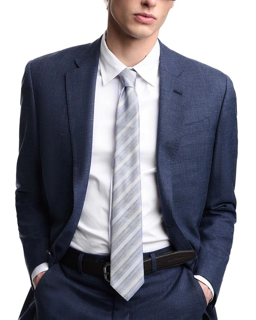 Emporio Armani G Line Regular Fit Wool Wool Silk Suit 3