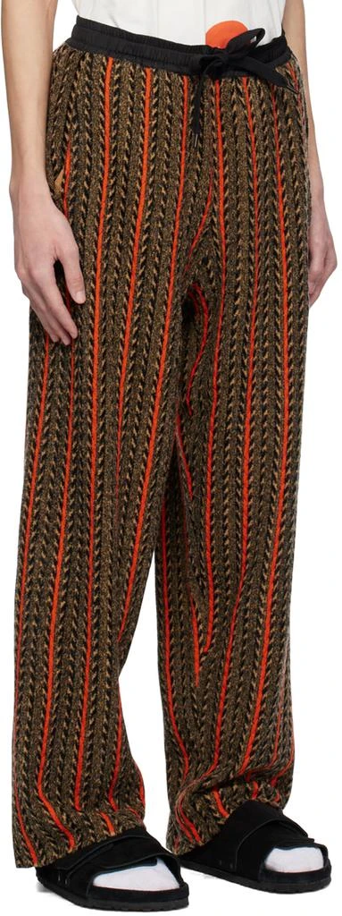 A PERSONAL NOTE 73 Brown Striped Sweatpants 2