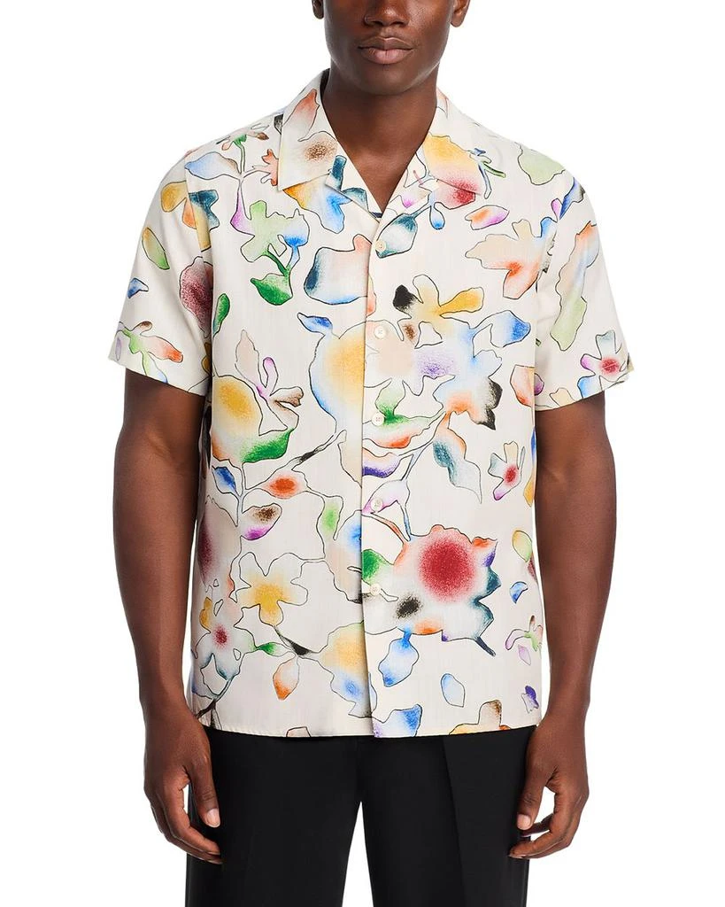 Paul Smith Paul Smith Floral Print Short Sleeved Casual Fit Button Down Shirt 1