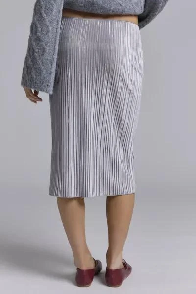 Urban Renewal ReMADE By UO Remnants Shimmer Knee Length Skirt 4