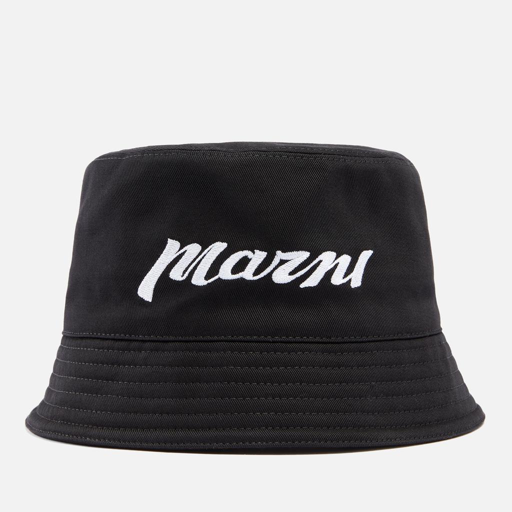 Marni Logo Cotton-Twill Bucket Hat - Hats - BeyondStyle