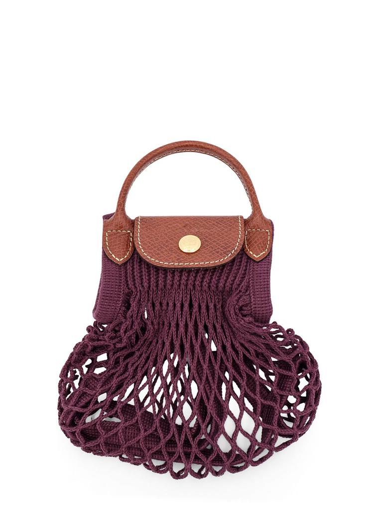 バッグ・カバンその他 Longchamp Le Pliage Filet L bag Eggplant Le Pliage Filet L Mesh bag Eggplant - Canvas | Longchamp US