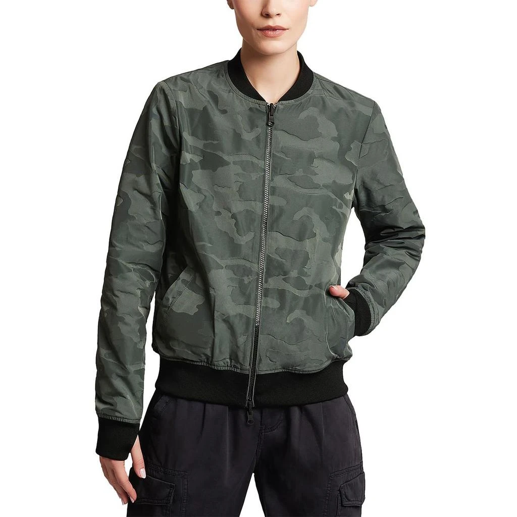 Blanc Noir Womens Camouflage Reversible Bomber Jacket 1