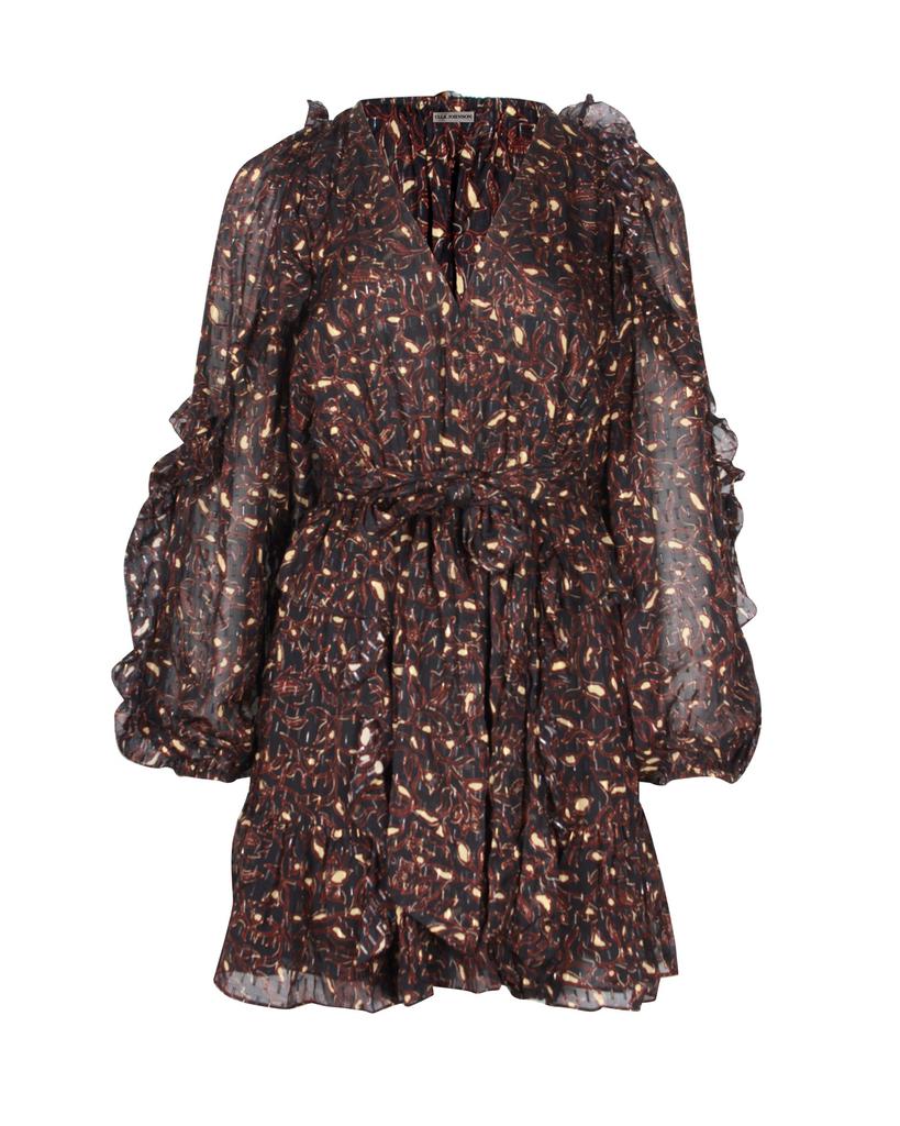 RED VALENTINO★Pussy-bow tiered glittered tulle mini dress RED Valentino Pussy-bow tiered glittered tulle mini dress