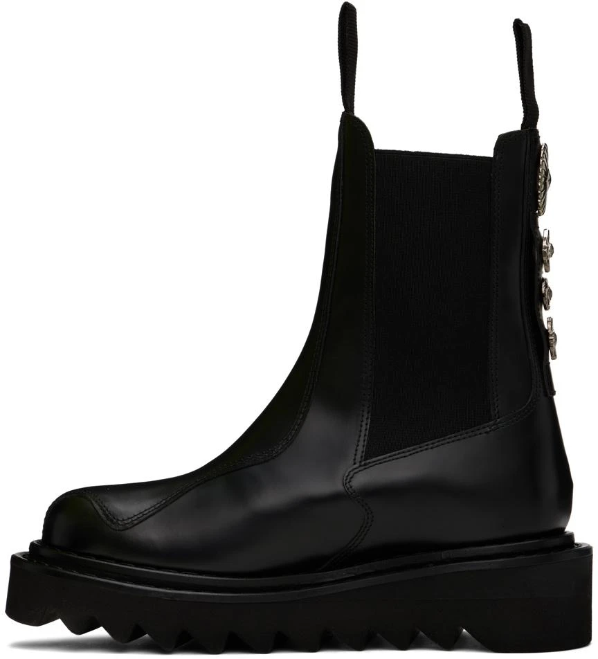 Toga Pulla SSENSE Exclusive Black Leather Chelsea Boots 3