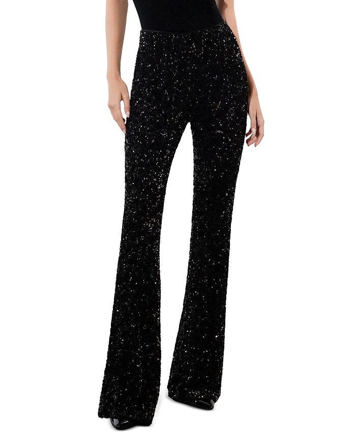 Alice + Olivia RMP Sequinned Bootcut Pants