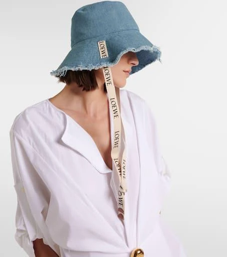 Loewe Paula's Ibiza Fisherman denim bucket hat 2