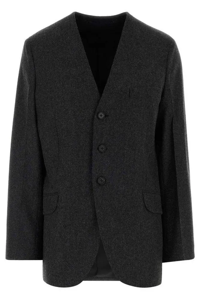 Jil Sander Jil Sander Single-Breasted V-Neck Blazer