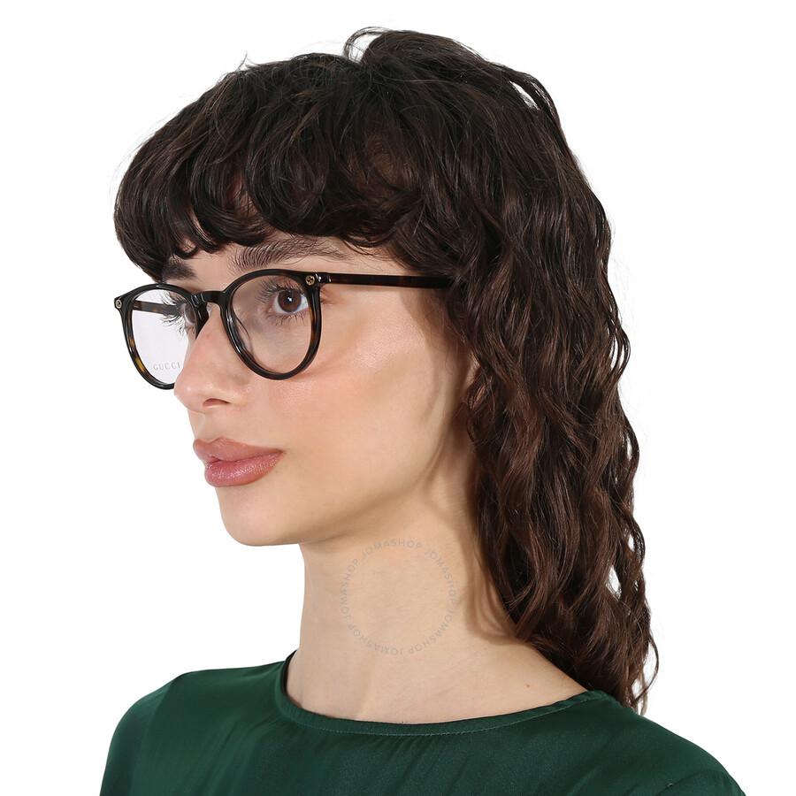 Gucci Demo Teacup Ladies Eyeglasses GG0027O 002 50