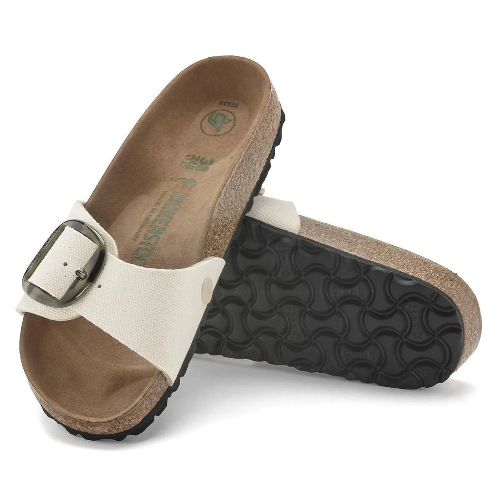 Birkenstock Women's Madrid Vegan Big Buckle Sandals In Eggshell 2