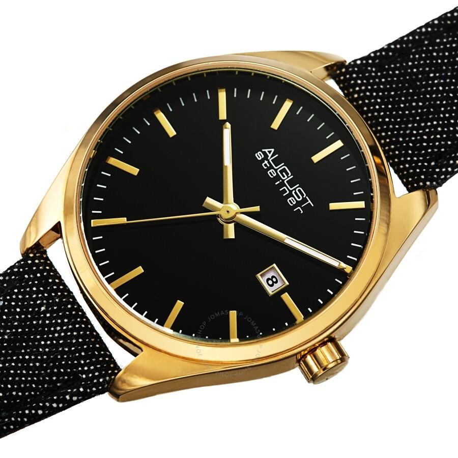 August Steiner August Steiner Quartz Black Dial Ladies Watch AS8266BK