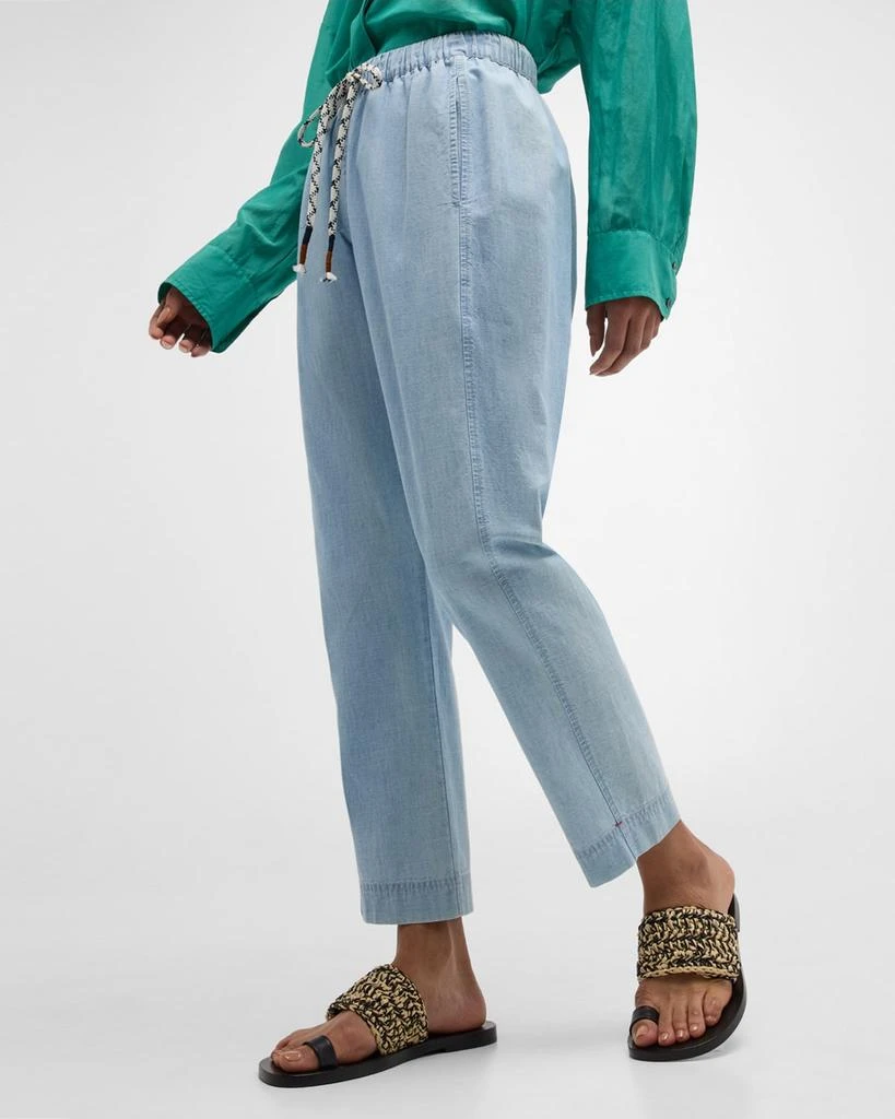 XIRENA Draper Cropped Cotton Denim Pants 7