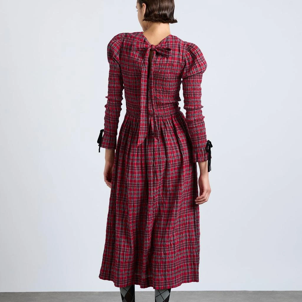 Damson Madder Damson Madder Alice Shirred Cotton Midi Dress 2