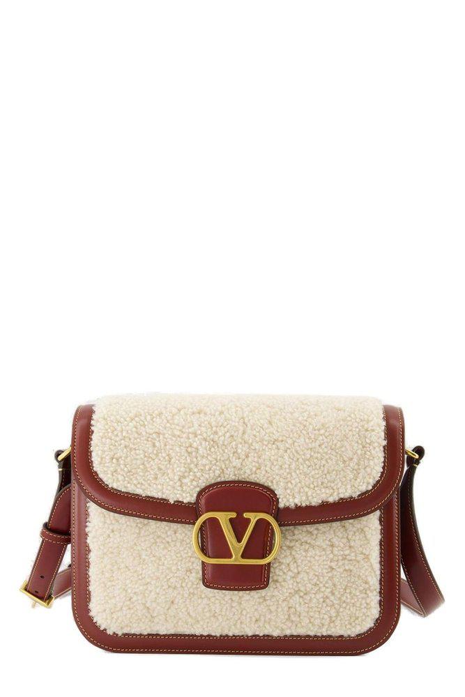 Valentino Valentino VLogo Plaque Foldover Top Shoulder Bag