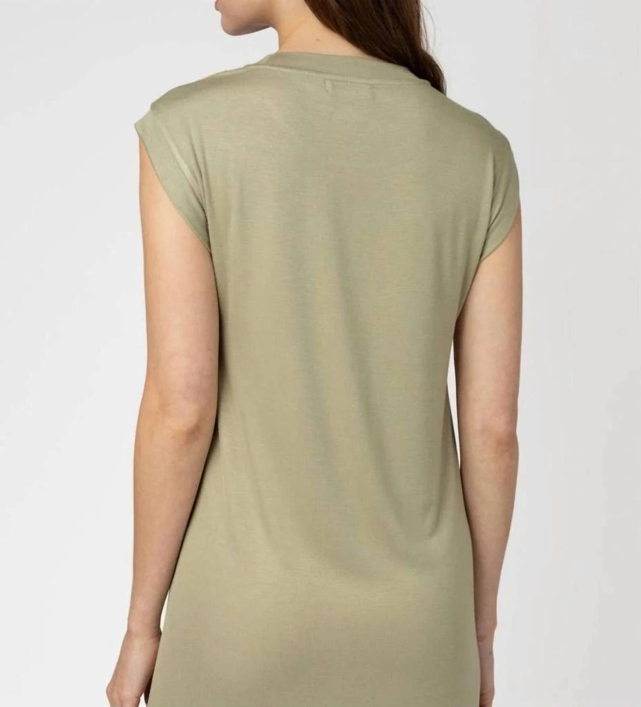 MOD REF Knit Rayon Dress In Sage 4