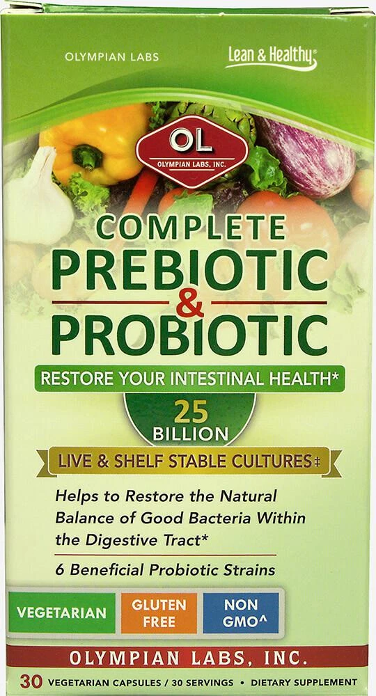 Olympian Labs Digestive Health: Complete Prebiotic 
Probiotic 1