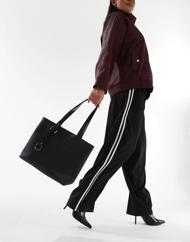 French Connection French Connection grain tote shopper bag in black 1
