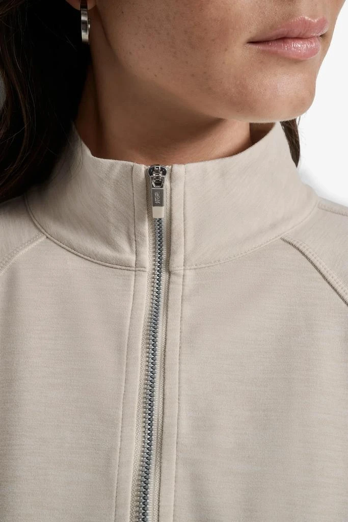 DKNY SPACEDYE HALF ZIP RAGLAN SLEEVE PULLOVER 5