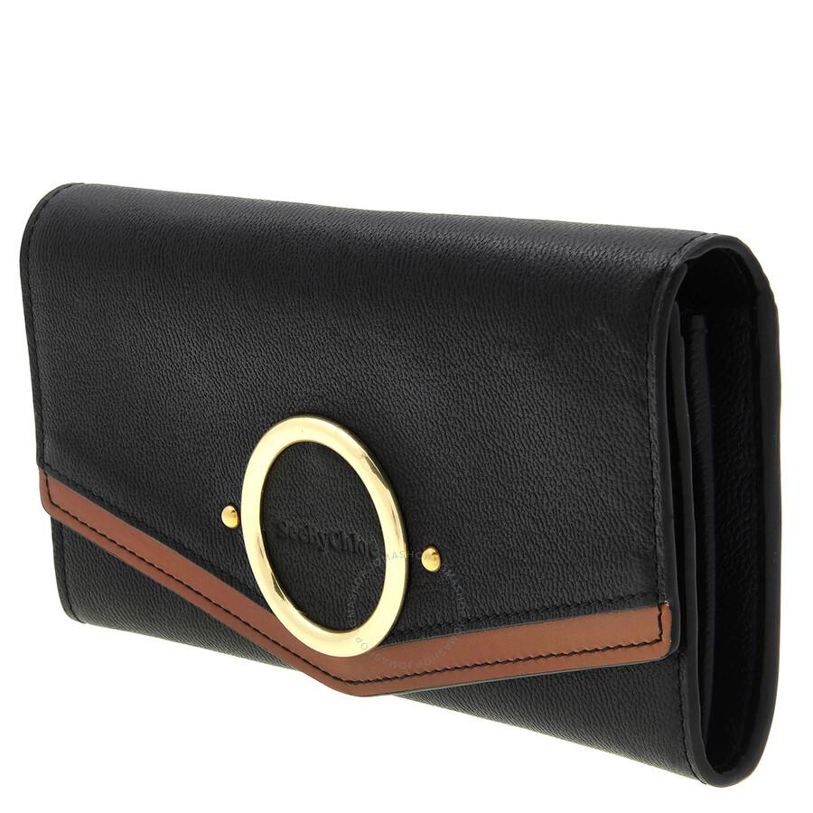 See by Chloé Aura Long Leather Flap Wallet