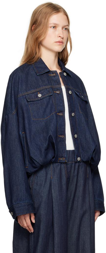 Dries Van Noten Blue Round Denim Jacket - Jackets - Compare