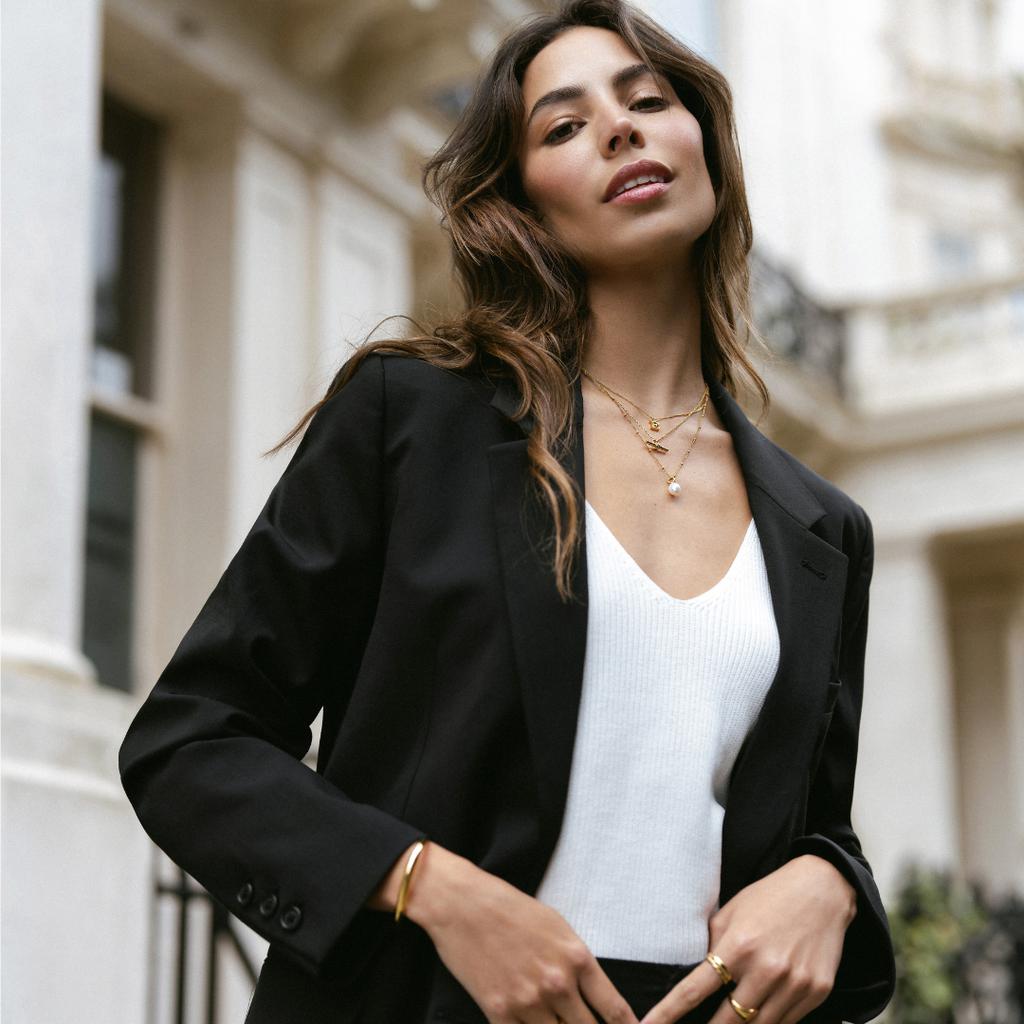 Orelia LUXE LUXE Rope Pearl Drop Necklace