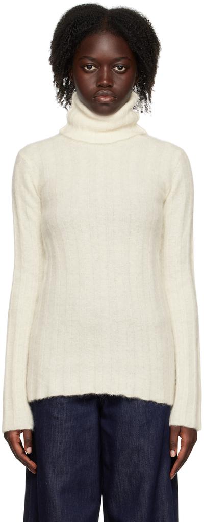 HOUSE OF DAGMAR Off-White Marcel Turtleneck