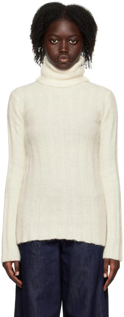 House of Dagmar Off-White Marcel Turtleneck 1