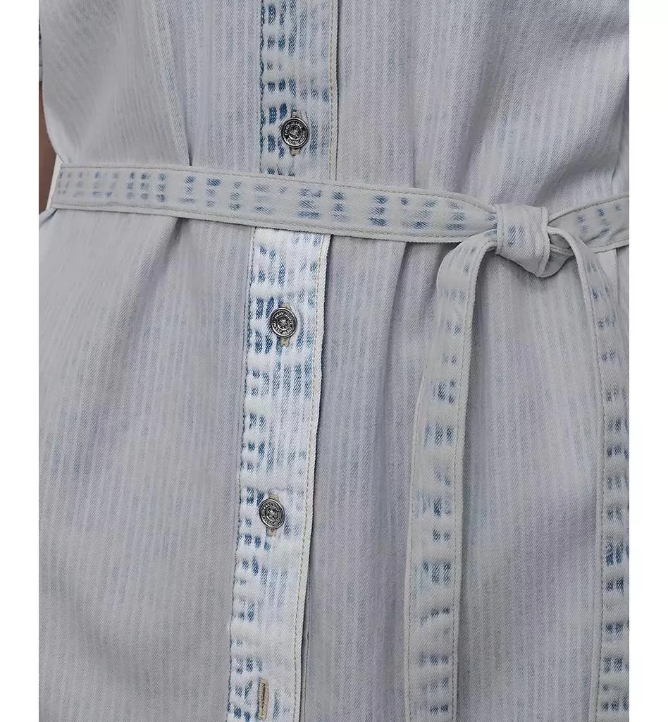 DKNY Women's Denim Self Belted  Shirtdress 5